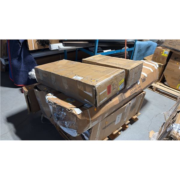 6 READY TO ASSEMBLE FURNITURE INCL DINING CHAIRS KIDS VANITY SET, CABINET, 20X32 PARTY TENT