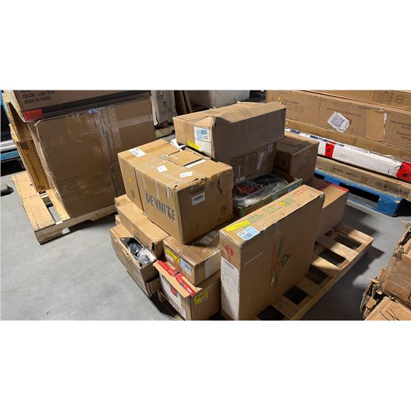 10 READY TO ASSEMBLE FURNITURE INCL PENDANT LAMP, LIGHT FIXTURES AND MORE