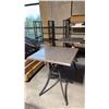 Image 1 : LOT OF APPROX 6 GREY BAR HEIGHT PATIO TABLES