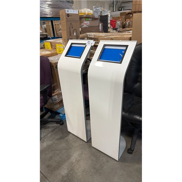 2 RECEPTION TABLET STANDS