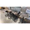 Image 1 : 4 METAL TRACTOR SEAT STOOLS