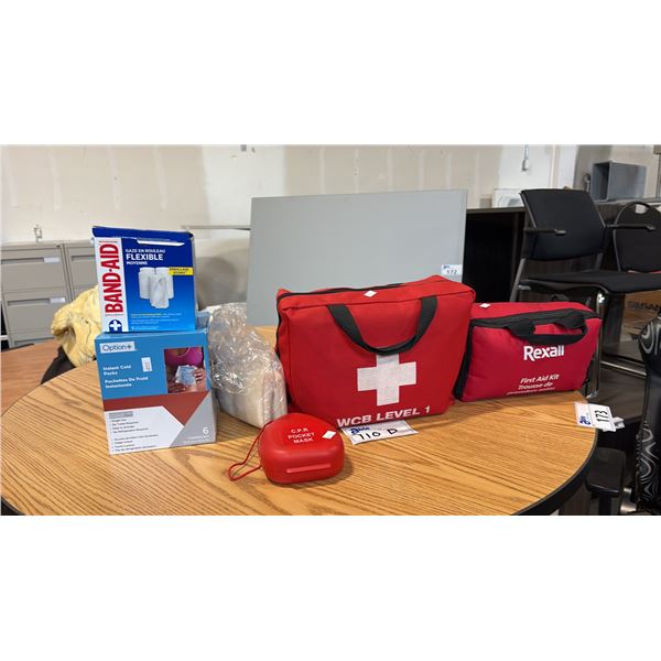 2 FIRST AID KITS AND SUPPLIES