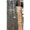 Image 3 : LARGE LOT OF CARVED EXOTIC RECLAIMED ASSORTED PLANKS