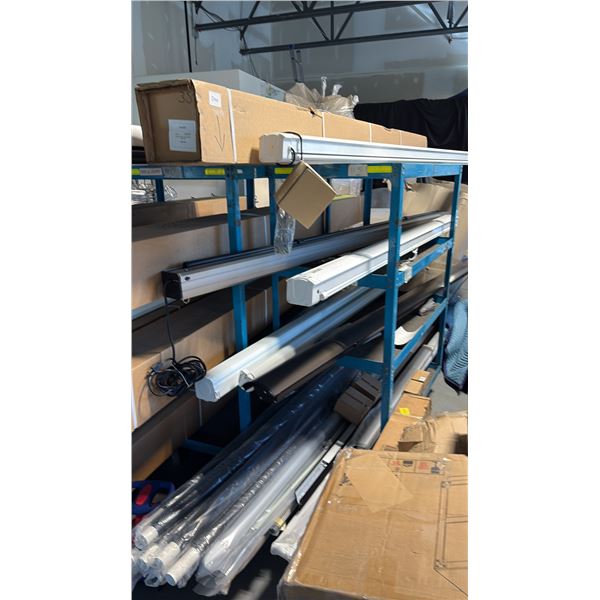 7 ASSORTED PROJECTOR SCREENS AND PARTS = LAST DAY PICK UP