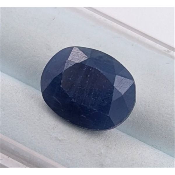 5.17 ct Certified Midnight Blue Sapphire gemstone Untreated ($6,204 Appraisal)
