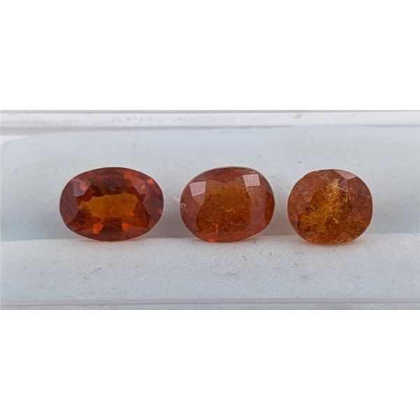 5.7 ct Certified Spessartite Garnet gemstone Parcel ($5,400 Appraisal)