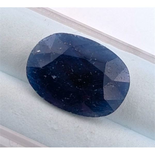 7.88 ct Certified Midnight Blue Sapphire gemstone Untreated ($9,456 Appraisal)