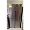 Image 1 : HAIER STAINLESS STEEL FRENCH DOOR FRIDGE WITH FRENCH DOOR FREEZER 32.5"W