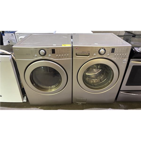 LG FRONT LOAD WASHER & DRYER SET