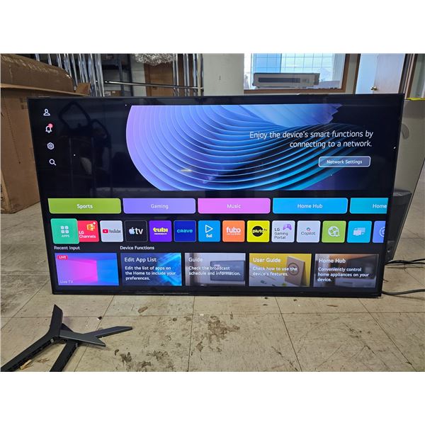 LG 55-INCH QNED80 4K SMART TV WITH STAND & REMOTE