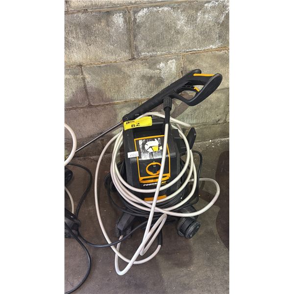 POWERPLAY SPYDER 2000 PSI PRESSURE WASHER W/HOSE & WAND *WORKING CONDITION UNKNOWN/MAY BE MISSING