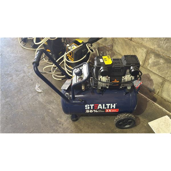 STEALTH 10 GAL/1,8HP/175 MAX PSI AIR COMPRESSOR *WORKING CONDITION UNKNOWN/MAY BE MISSING PARTS