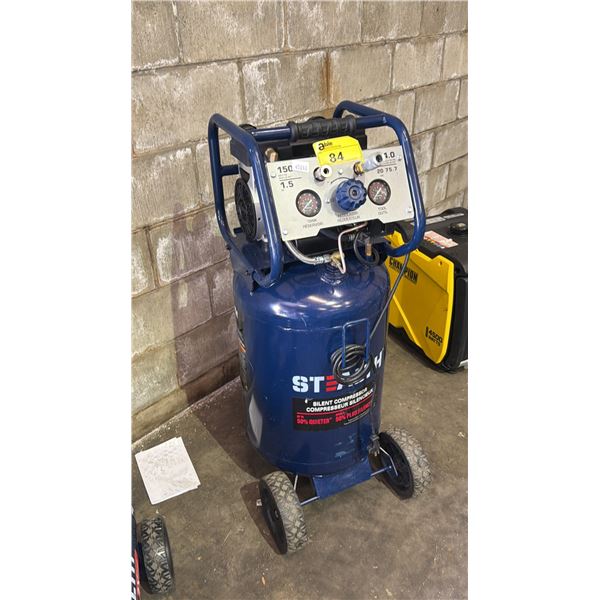 STEALTH 20GAL/1.5HP/150 MAX PSI AIR COMPRESSOR *WORKING CONDITION UNKNOWN/MAY BE MISSING PARTS