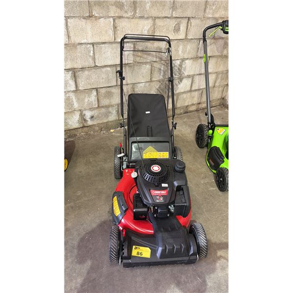 TROYBILT 21" FRONT WHEEL DRIVE GAS LAWNMOWER W/ GRASS CATCHER BAG *WORKING CONDITION UNKNOWN/