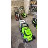 Image 2 : GREENWORKS PRO 80V CORDLESS GRASS TRIMMER W/GRASS CATCHER BAG - *NO BATTERY/NO CHARGER/WORKING