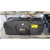 Image 2 : ROOTS OUTDOOR OPEONGO BAG WITH TARP & TOTE OF ASSORTED TENT PEGS