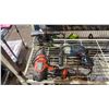 Image 2 : SHELF OF ASSORTED POWER TOOLS: UTILITY SAW, DRILLS, BELT SANDER, BENCH GRINDER & ROUTER