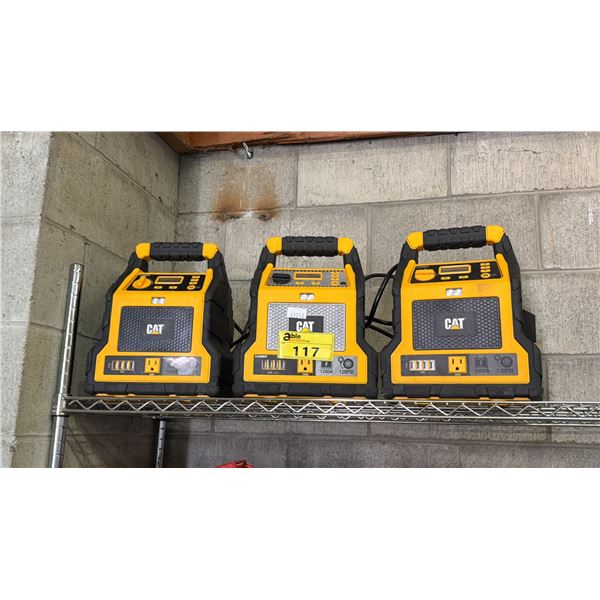 (3) CAT DIGITAL JUMP STARTER/POWER STATIONS *WORKING CONDITION UNKNOWN/MAY BE MISSING PARTS AND OR
