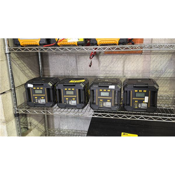 (4) CAT CUBE PORTABLE JUMP STARTER/POWER STATIONS *2 HAVE NO BATTERIES/WORKING CONDITION UNKNOWN/MAY