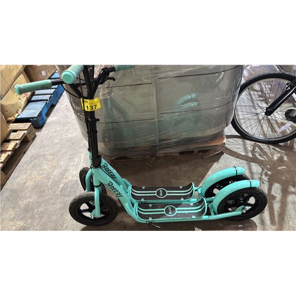 (2) BREEZE RUNNER SCOOTERS *WORKING CONDITION UNKNOWN/MAY BE MISSING PARTS AND OR PIECES*