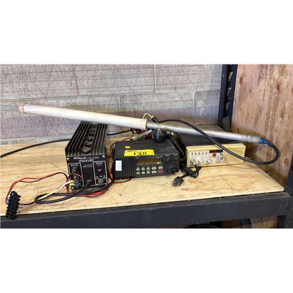 NEWMAR DC POWER SUPPLY, ICOM MARINE TRANSCEIVER, SPILSBURY & TINDAL MARINE RADIO & MORE