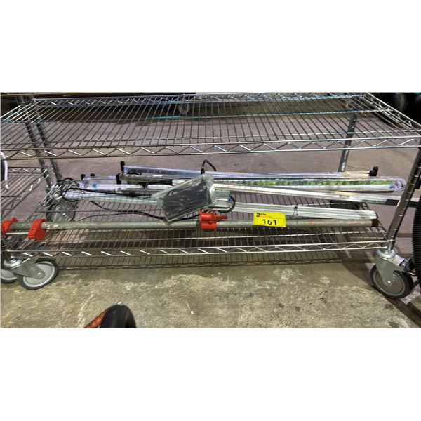 SHELF OF LIGHT BARS & A CLAMP