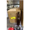 Image 2 : TOTE W/NO LID & (3) BOXES OF 22 OZ GLASS BOTTLES