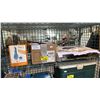 Image 1 : WOOD MULTI-FUEL 2 BURNER CAMP STOVE, SPICE GRINDING MILL & BOX OF PLASTIC CONTAINERS & MORE