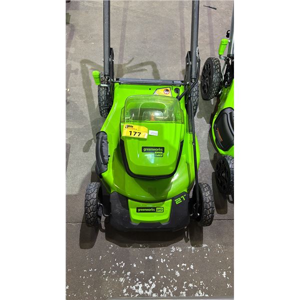 GREENWORKS PRO 80V CORDLESS GRASS TRIMMER - *NO CHARGER/WORKING CONDITION UNKNOWN/MAY BE MISSING