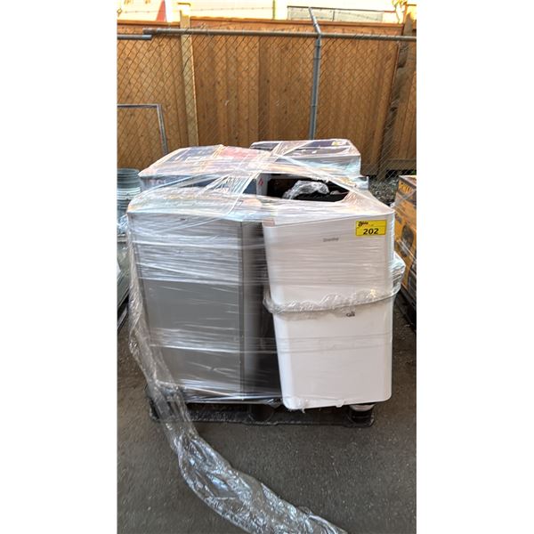 PALLET OF ASSORTED AIR CONDITIONERS (UNKNOWN WORKING CONDITION, MAY BE MISSING PARTS & PIECES)