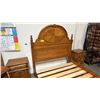 Image 6 : AMERICAN DREW WOOD BEDROOM SUITE: QUEEN SIZE BED FRAME, 2 SIDE TABLES, 5 DRAWER DRESSER AND