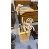 Image 1 : WOOD UMBRELLA STAND WITH A COLLECTION OF WOOD CANES