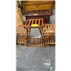 Image 3 : (5) ASSORTED WOOD PLANT STANDS