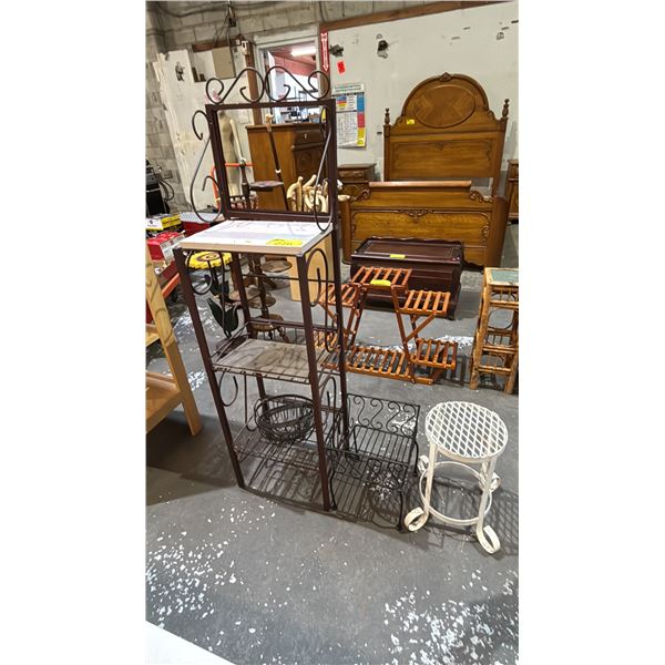 (3) METAL PLANT STANDS