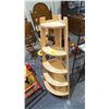Image 2 : WOOD 5-TIER CORNER SHELF
