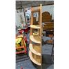 Image 3 : WOOD 5-TIER CORNER SHELF