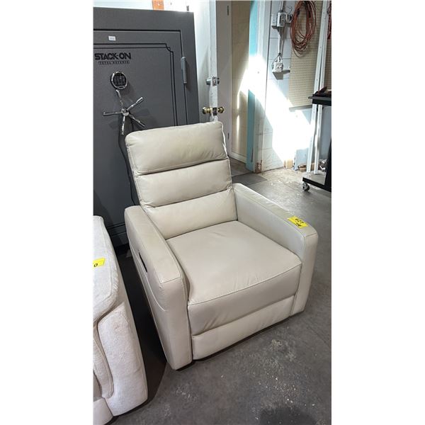 FAUX LEATHER POWER RECLINER *NO POWER CORD/WORKING CONDITION UNKNOWN*