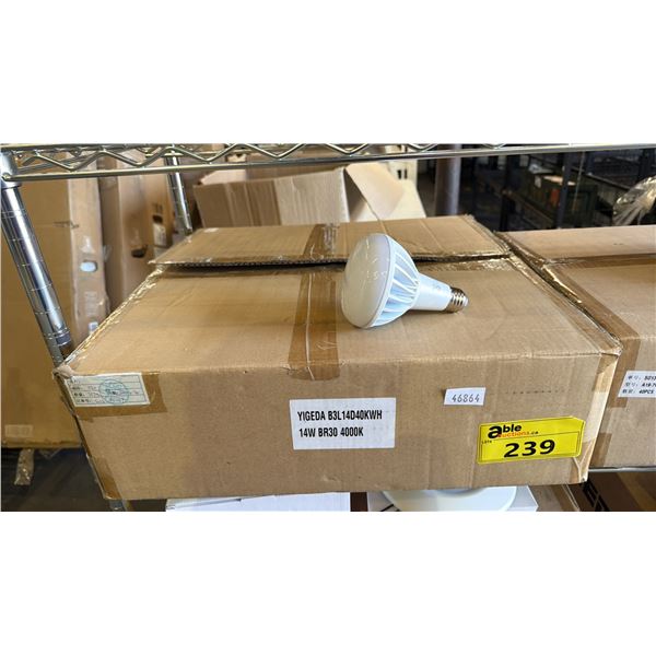 *NEW* CASE OF YIGEDA 14W BR30 4000K LED FLOOD LIGHTS