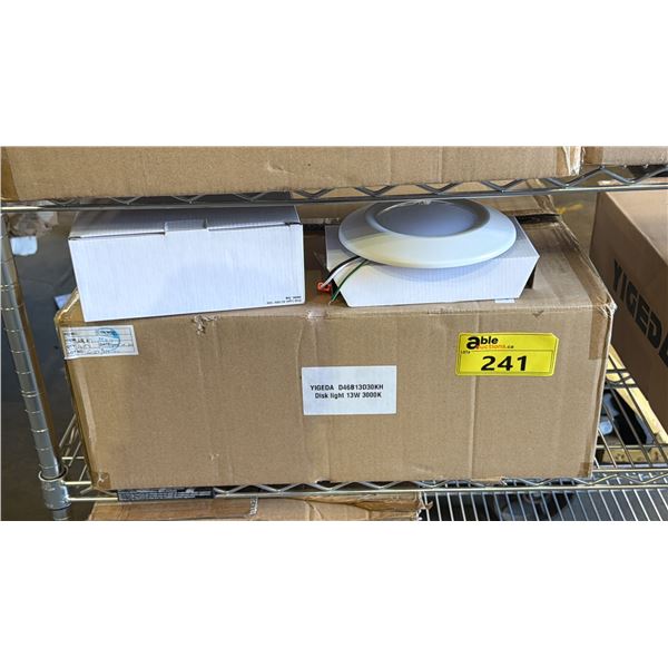*NEW* CASE OF YIGEDA 13W 3000K LED DISK LIGHTS