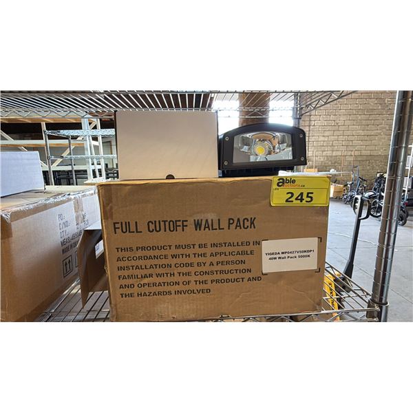 *NEW* CASE OF YIGEDA 40W 5000K FULL CUTOFF WALL PACK LIGHTS