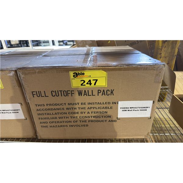 *NEW* CASE OF YIGEDA 40W 5000K FULL CUTOFF WALL PACK LIGHTS