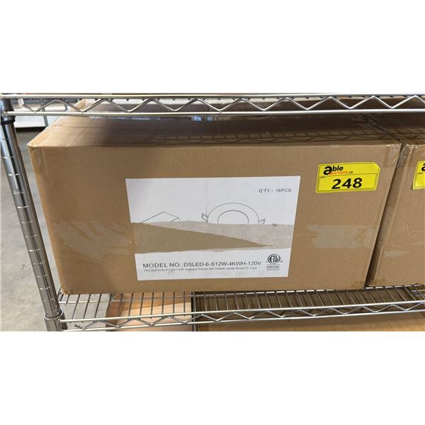 *NEW* CASE OF INTERTEK 12W 4000K LED INDIRECT RECESSED DOWNLIGHTS
