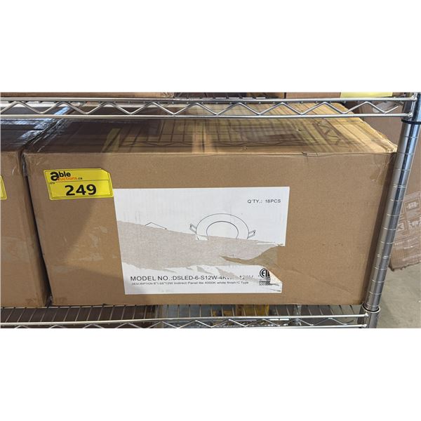 *NEW* CASE OF INTERTEK 12W 4000K LED INDIRECT RECESSED DOWNLIGHTS