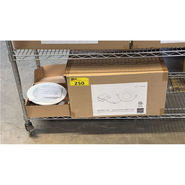 *NEW* CASE OF INTERTEK 33W 4000K LED SLIM PANEL LIGHTS