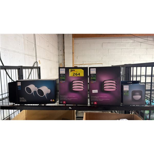 SHELF OF ASSORTED OUTDOOR LIGHTS