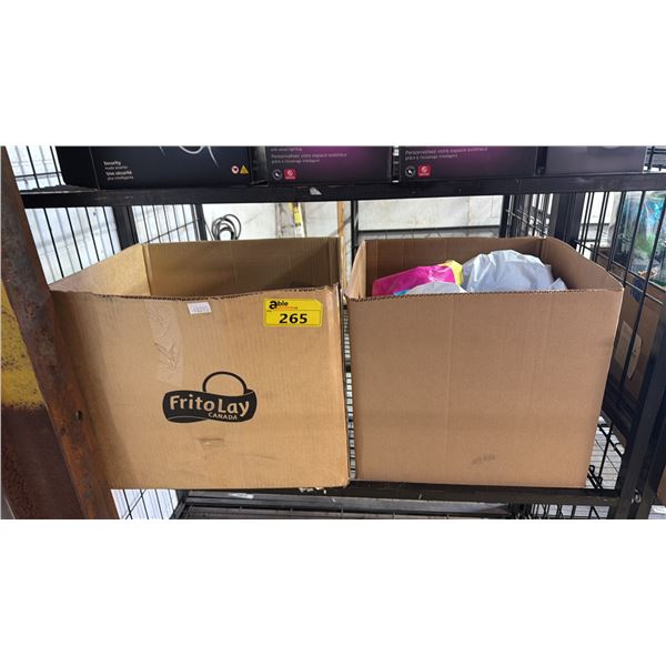 BOX OF MUSIC CDS, VHS MOVIES & BLU-RAY MOVIES & BOX OF INFLATABLE POOL ACCESSORIES