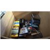 Image 2 : BOX OF MUSIC CDS, VHS MOVIES & BLU-RAY MOVIES & BOX OF INFLATABLE POOL ACCESSORIES