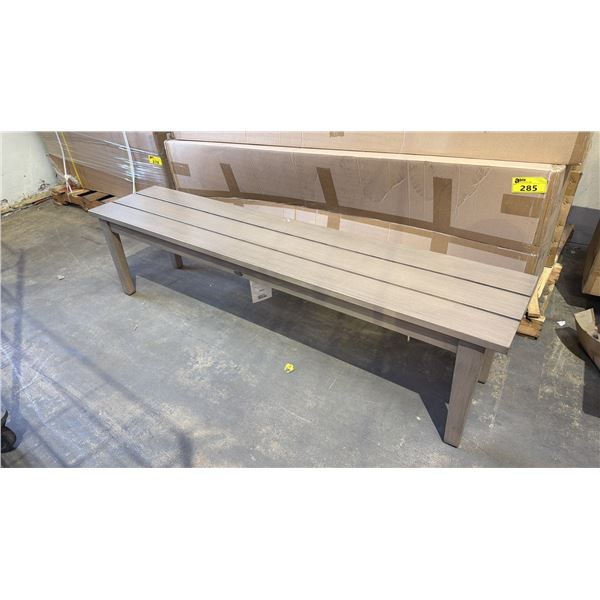 *NEW* (1) RATANA 72" LONG NAPOLEON METAL BENCH *DISPLAY*