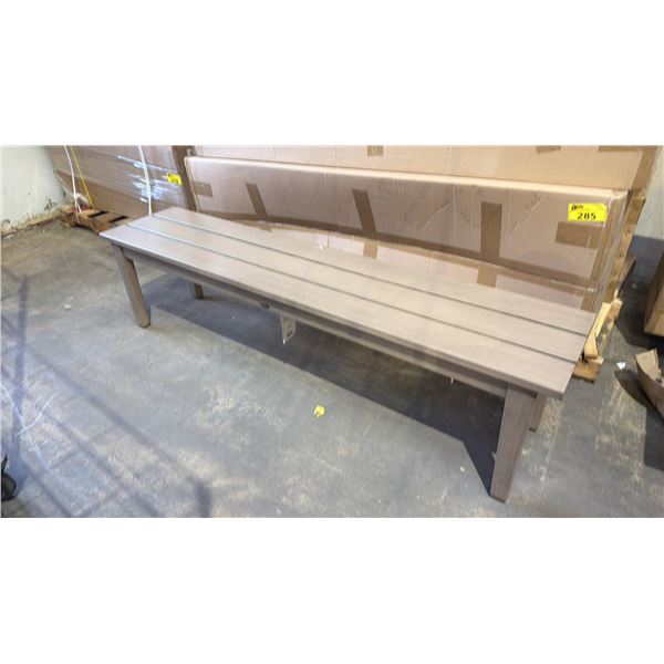 *NEW IN BOX* (2) RATANA 72" LONG NAPOLEON METAL BENCHES