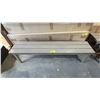 Image 2 : *NEW IN BOX* (2) RATANA 72" LONG NAPOLEON METAL BENCHES